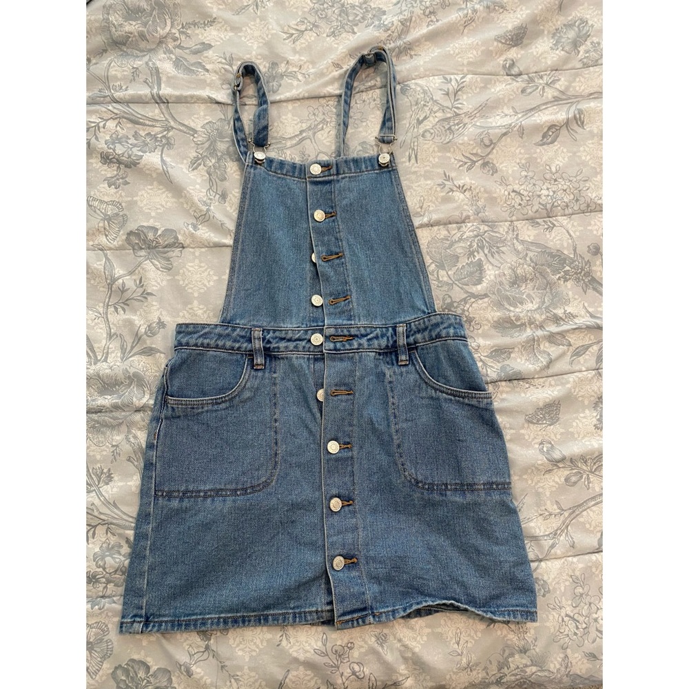 Blue Jean Overall Skirt